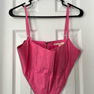 Pink Women's Corset Top